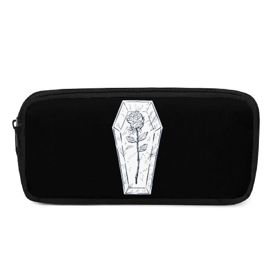 Coffin rose art Coffin rose art inspiration store Pencil Cases