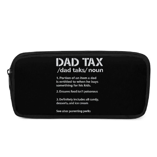 Vintage Dad Tax Definition Men Funny Father's Day Pencil Cases
