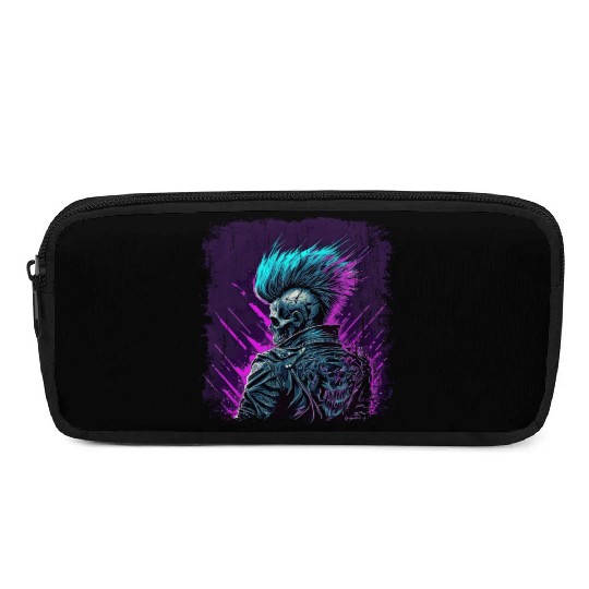 Apocalyptic Neon Retro Punk Zombie Pencil Cases