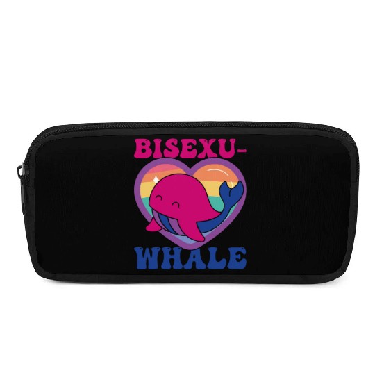 Bisexu-Whale Kawaii Whale Bisexual Pride Flag Pencil Cases
