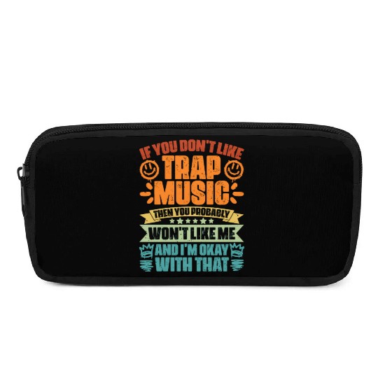 Vintage Trap Music Trapping Humor For A Trap Music Pencil Cases