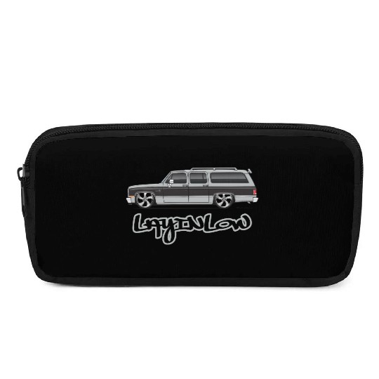 layinlow Light Silver Pencil Cases