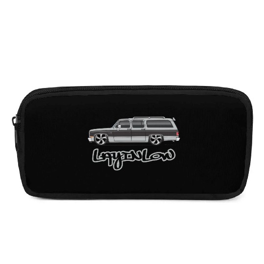 layinlow Light Silver Pencil Cases