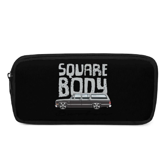 square body Light Silver Pencil Cases
