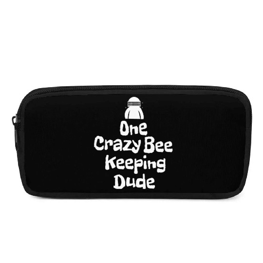 One crazy bee keeping dude Pencil Cases