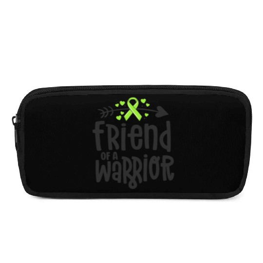 Friend Of A Warrior Lime Green Ribbon Lyme Pencil Cases