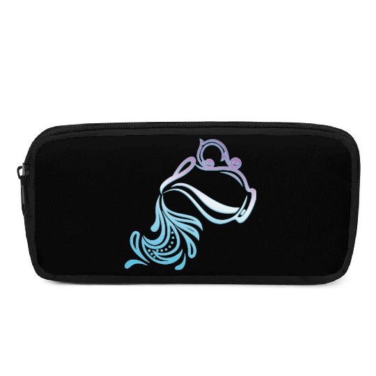 Aquarius Zodiac Air Sign Water Bearer Logo Pencil Cases