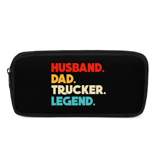 Husband Dad Trucker Legend Pencil Cases