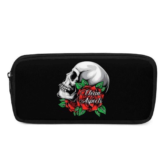CA SKULL AND ROSES Pencil Cases