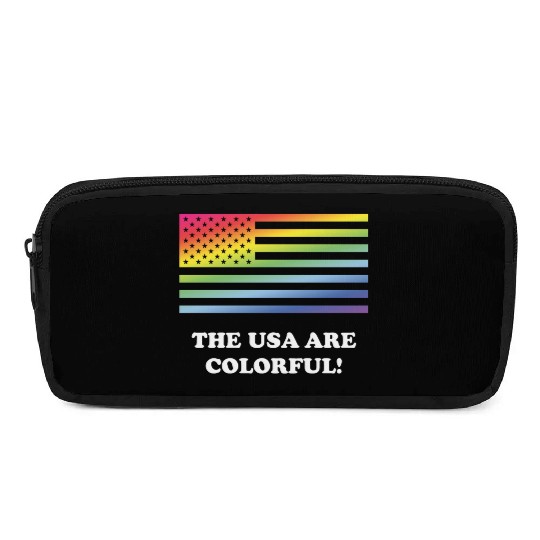 The USA Are Colorful! (Stars And Stripes) Pencil Cases