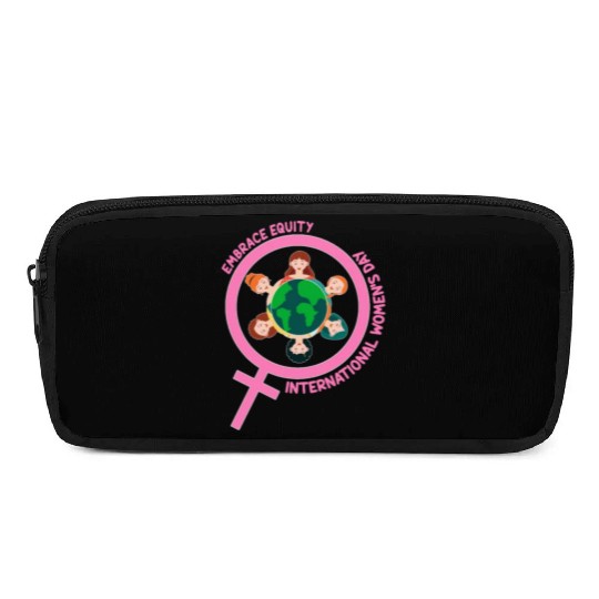 Happy International Women's Day Embrace Equity Pencil Cases