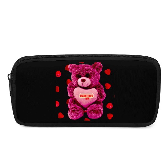 Lovely Valentine's Day Teddy Bear Pencil Cases