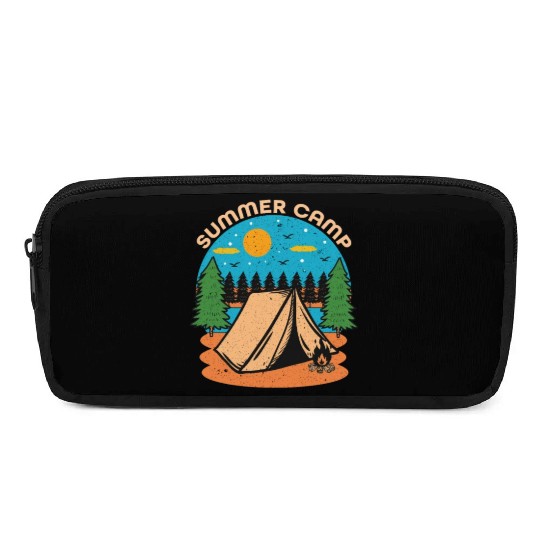Happy Summer Camp Camping Lover FunnyT-Pencil Cases