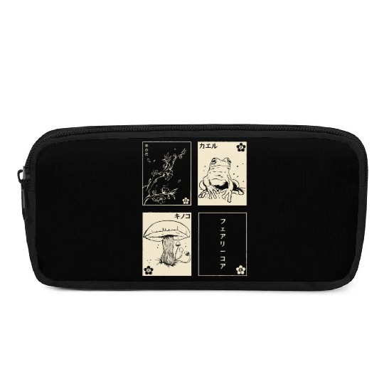 Cottagecore Tarot Cards Fungi Frog Goblincore Pencil Cases