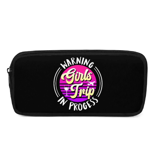 Warning girls trip in progress Spring Break Pencil Cases