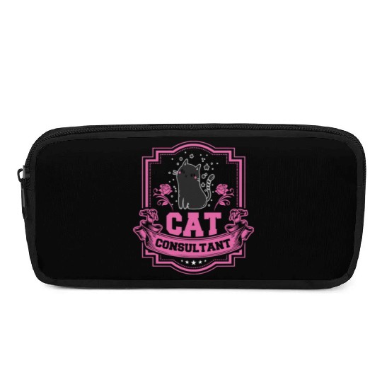 Cat Consultant Crazy Cat Lover Pencil Cases