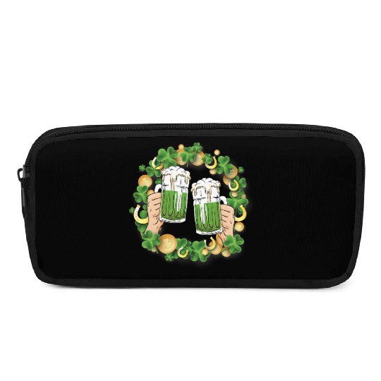 St. Patrick's Day Irish Green Beer, Wine Cups Pencil Cases