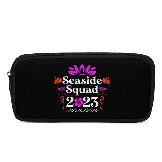 Seaside Squad 2023 Summer Vacation Spring Break Pencil Cases