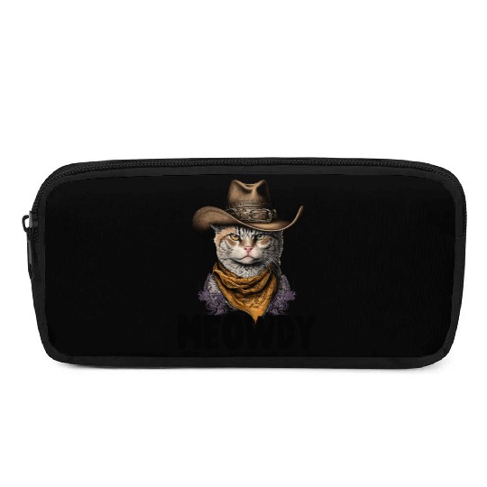 Meowdy Cat Meme Country Meow Howdy Funny Pencil Cases