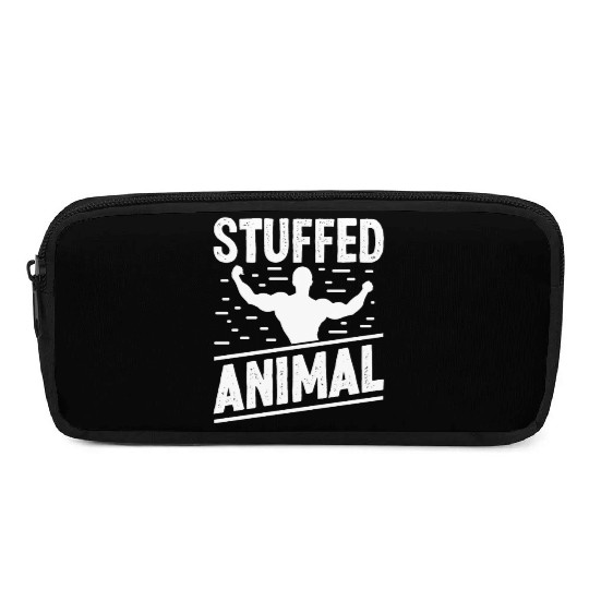 Strongman stuffed animal gym fitness bodybuilding Pencil Cases