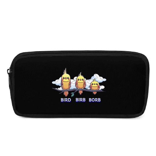 Bird Birb Borb Funny Birdwatching Cute Birds Lover Pencil Cases