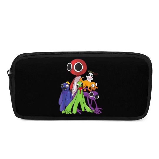 Rainbow Friends blue red orange green Pencil Cases