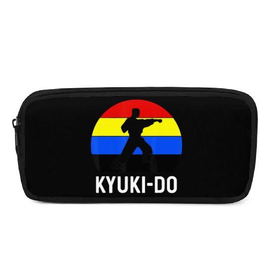 Kyuki Do Martial Arts Retro Sunset Punch Fighter D Pencil Cases