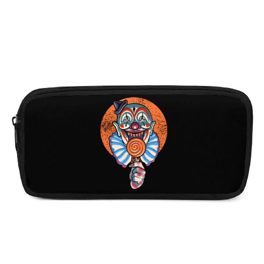 Horror Candy Corn Clown Pencil Cases