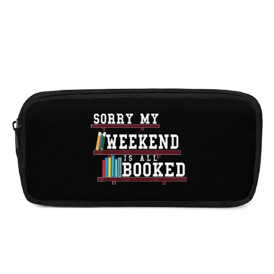 Bookish Reading Teacher Funny bookworm Heart shelf Pencil Cases