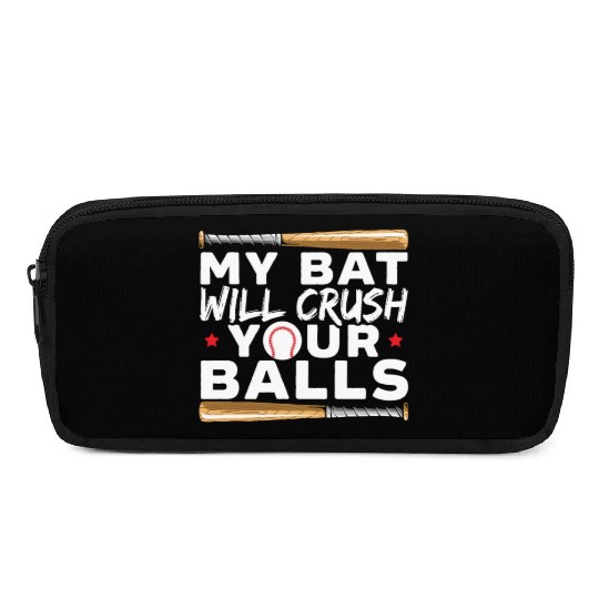 Baseball Bat Baseball Player Baseball Coach Sports Pencil Cases