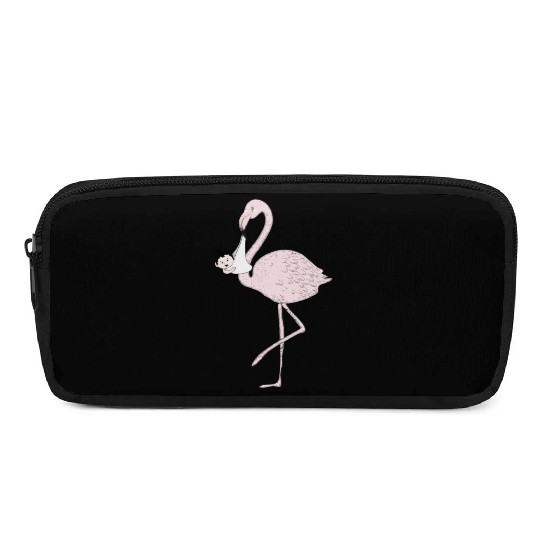 Flamingo brings the baby instead of the stork Pencil Cases