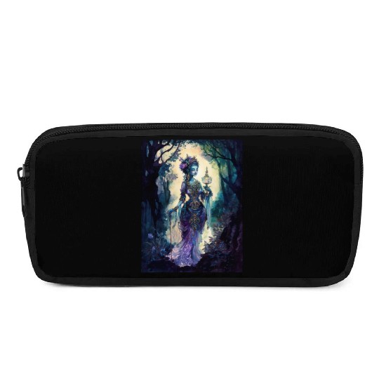 Asian Nature Goddess - Dark Woodland Witchy Forest Pencil Cases