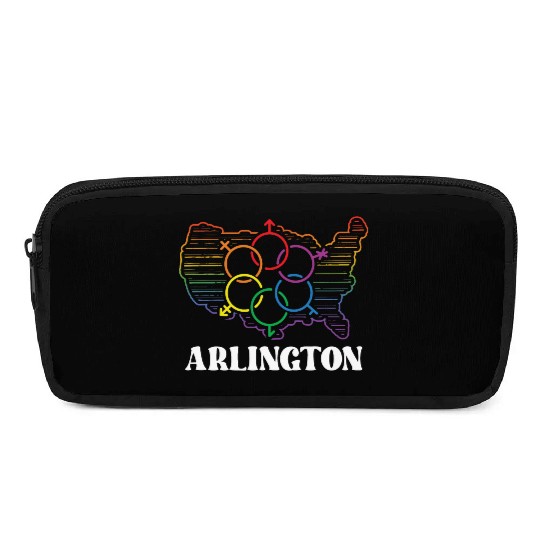 Arlington Pride Month Pride Flag LGBT Community LG Pencil Cases