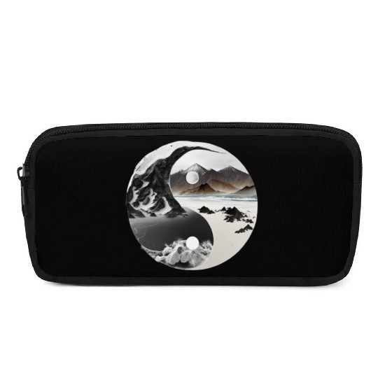 Ying Yang - mountains - beach Pencil Cases