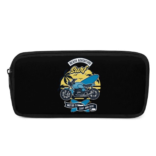 Motorcycle Bike Surf Pencil Cases