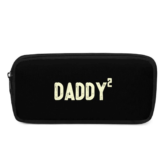 Mens Daddy to be of 2 kids 2nd power squared Dad s Pencil Cases