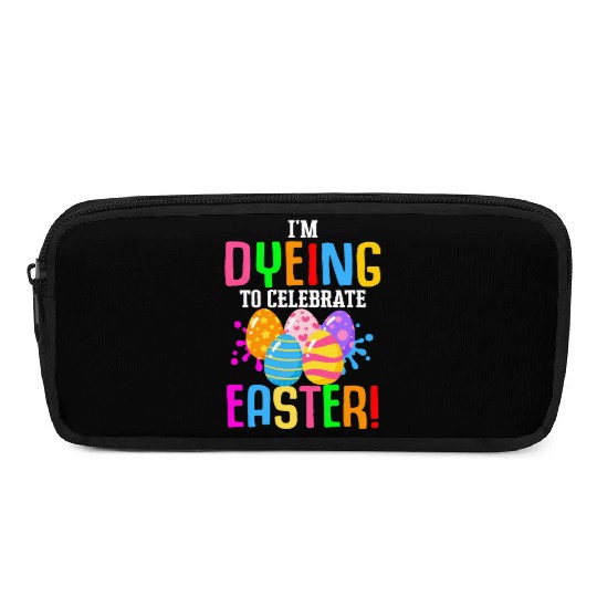 Easter Colorful Egg Dye Rabbit Egg Hunt Pencil Cases