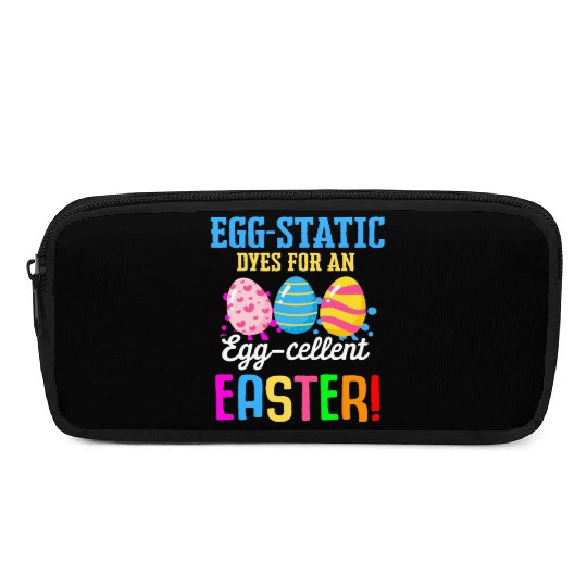 Easter Colorful Egg Dye Rabbit Egg Hunt Pencil Cases