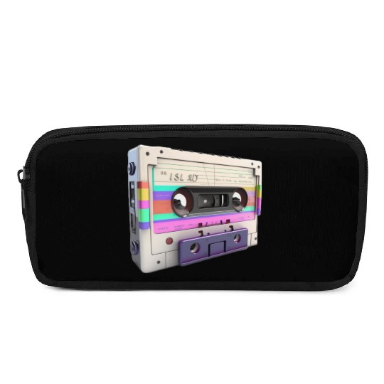 80s Music Cassette Tape : 3D, Neon, 80s songs Pencil Cases