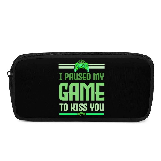 I Paused My Game To Kiss You Irish Retro Gamer Pencil Cases