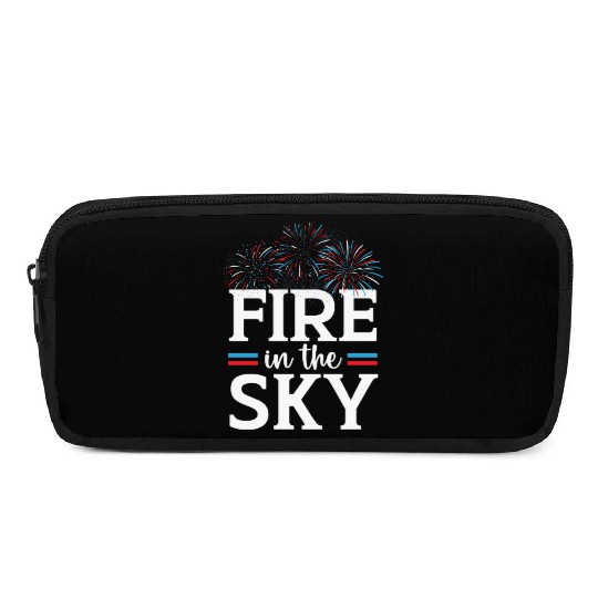 Fire In The Sky Patriotic America USA 4th Of July Pencil Cases