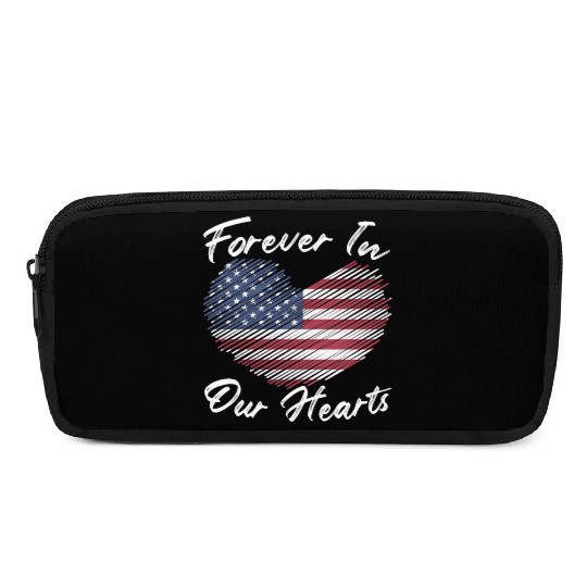 Patriotic Veteran USA Flag American Memorial Day Pencil Cases