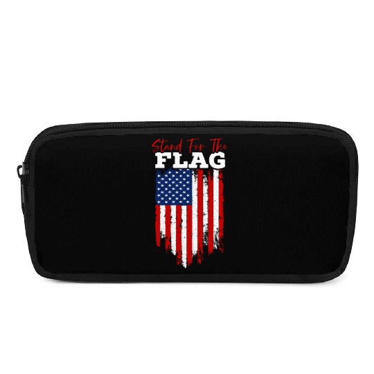 Stand For The Flag Veteran USA Flag Memorial Day Pencil Cases
