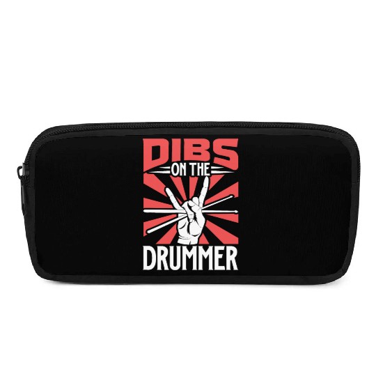 Drummer Drums Music Drum Set Drumming Pencil Cases