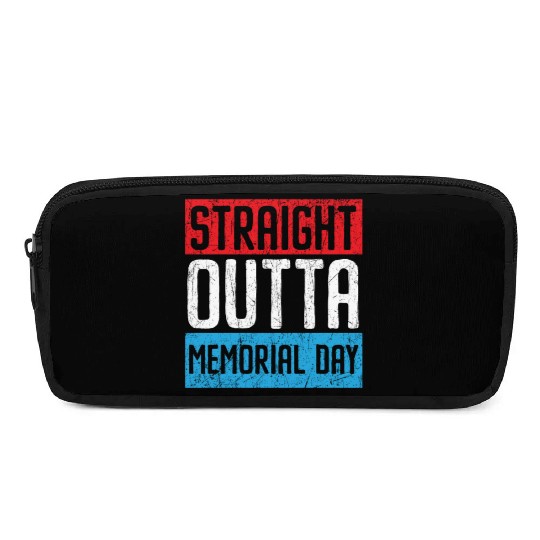 Patriotic Veteran USA Flag American Memorial Day Pencil Cases