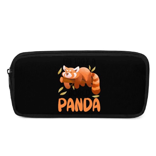 Red Panda Bored Cute Animal Lazy Animal Lover Pencil Cases