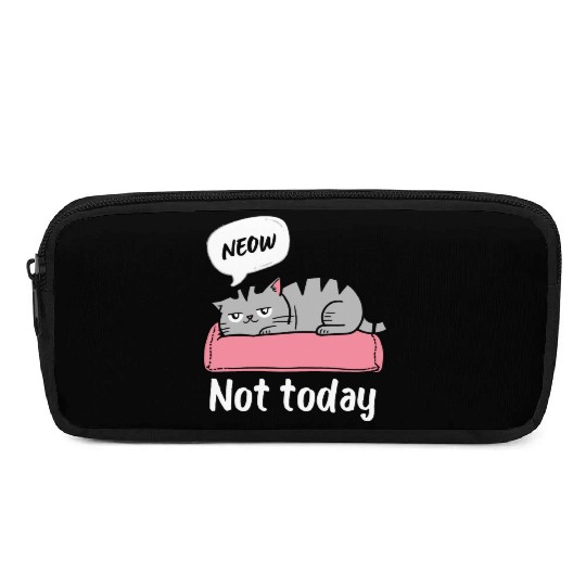 Funny Lazy Bored Cat | For Cat Mom Cat lovers Pencil Cases