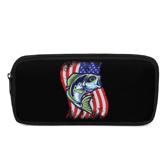 US Bass Fish Pencil Cases