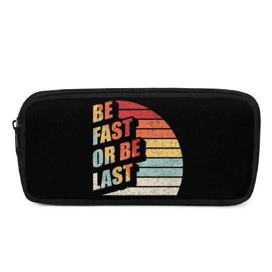 Fast Car Quote Drag Racing Gift Vintage Retro Rac Pencil Cases
