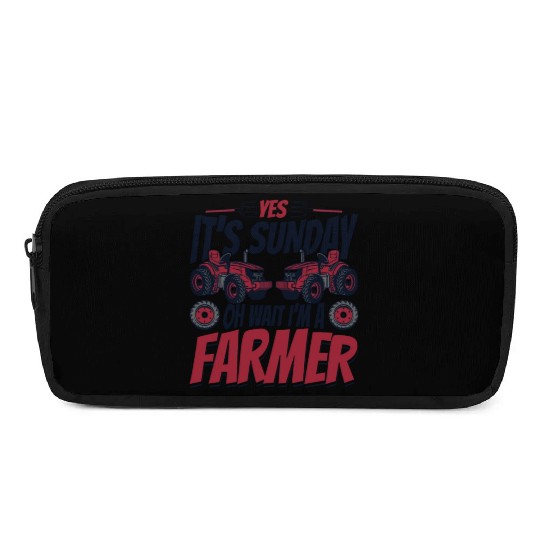 It's Sunday Oh Wait I'm A Farmer Agribusiness Pencil Cases